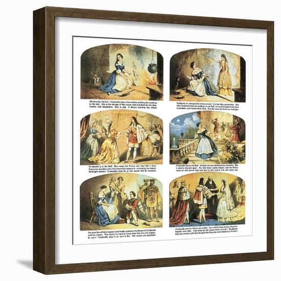 The Story of Cinderella-English School-Framed Giclee Print