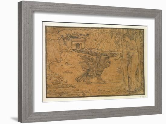 The Story of Cupid and Psyche: the Black Water-Edward Burne-Jones-Framed Giclee Print