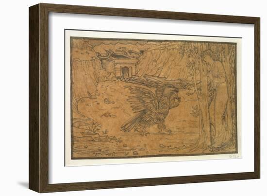 The Story of Cupid and Psyche: the Black Water-Edward Burne-Jones-Framed Giclee Print