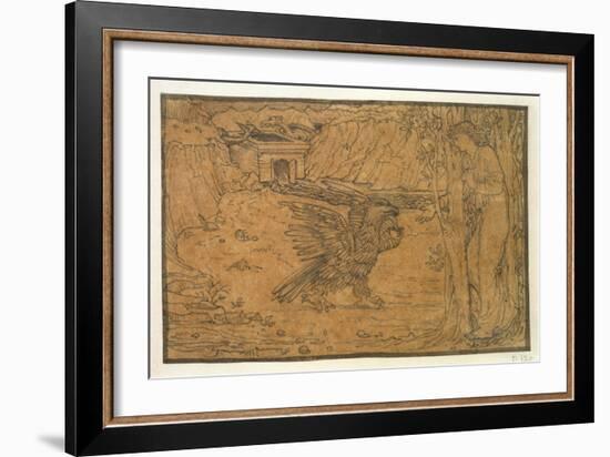 The Story of Cupid and Psyche: the Black Water-Edward Burne-Jones-Framed Giclee Print