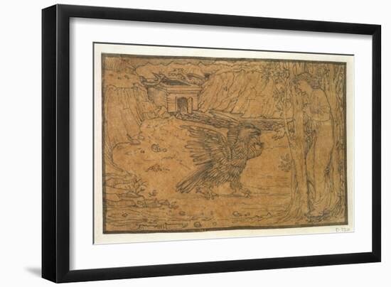 The Story of Cupid and Psyche: the Black Water-Edward Burne-Jones-Framed Giclee Print