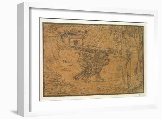 The Story of Cupid and Psyche: the Black Water-Edward Burne-Jones-Framed Giclee Print