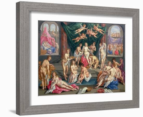 The Story of Cupid and Psyche-Hendrik De Clerck-Framed Giclee Print