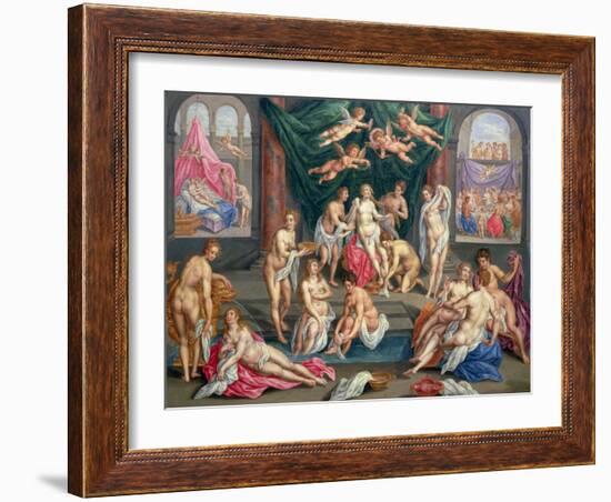 The Story of Cupid and Psyche-Hendrik De Clerck-Framed Giclee Print