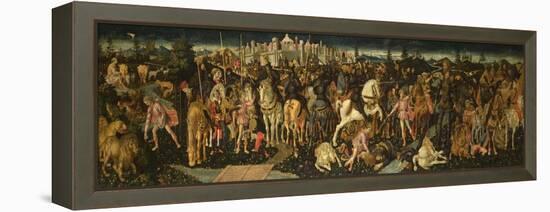 The Story of David and Goliath, C. 1450-Francesco Di Stefano Pesellino-Framed Premier Image Canvas