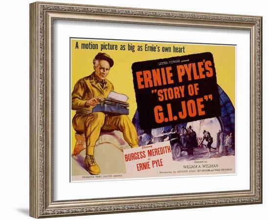 The Story of G.I. Joe, 1945-null-Framed Art Print