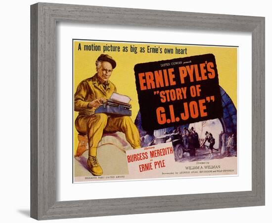 The Story of G.I. Joe, 1945-null-Framed Art Print