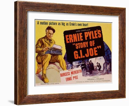 The Story of G.I. Joe, 1945-null-Framed Art Print