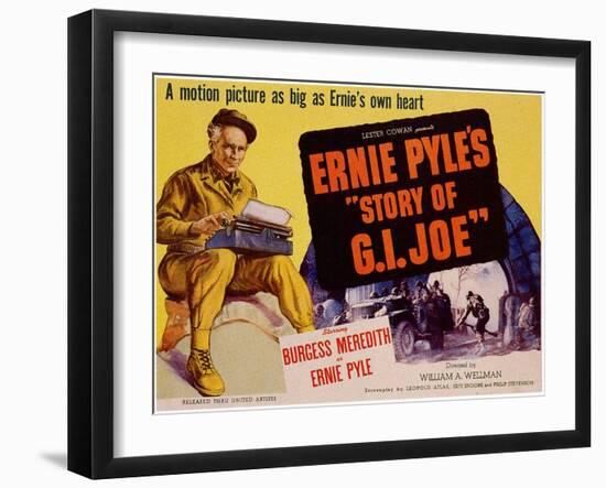 The Story of G.I. Joe, 1945-null-Framed Art Print