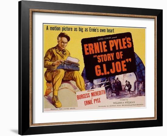 The Story of G.I. Joe, 1945-null-Framed Art Print