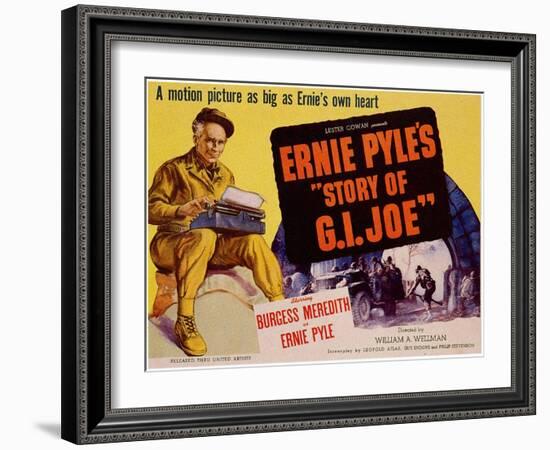 The Story of G.I. Joe, 1945-null-Framed Art Print