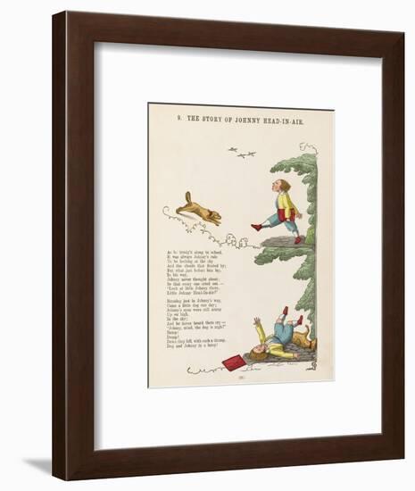 The Story of Johnny Head-In- Air Johhny Collides with a Dog-null-Framed Art Print