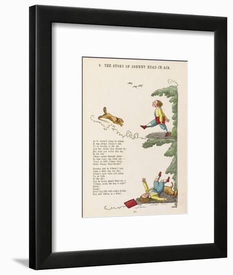 The Story of Johnny Head-In- Air Johhny Collides with a Dog-null-Framed Art Print