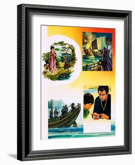 The Story of Lady Nii and Her Final Voyage-Andrew Howat-Framed Giclee Print