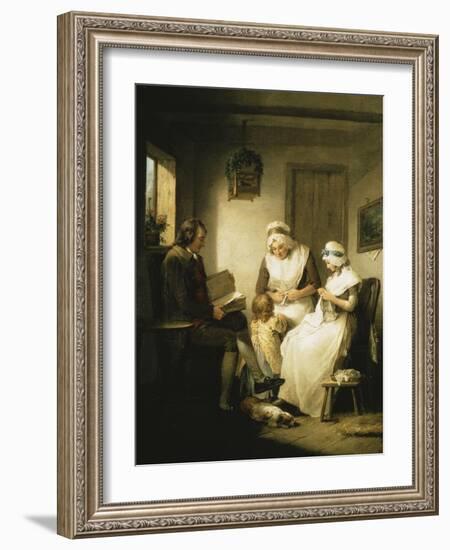 The Story of Laetitia: Domestic Happiness-George Morland-Framed Giclee Print