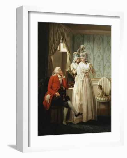 The Story of Laetitia: Dressing for the Masquerade-George Morland-Framed Giclee Print