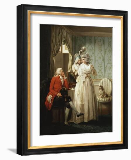 The Story of Laetitia: Dressing for the Masquerade-George Morland-Framed Giclee Print