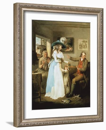 The Story of Laetitia: the Virtuous Parent-George Morland-Framed Giclee Print