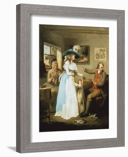 The Story of Laetitia: the Virtuous Parent-George Morland-Framed Giclee Print