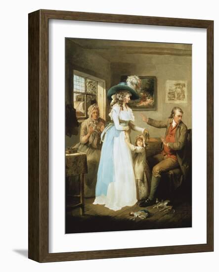 The Story of Laetitia: the Virtuous Parent-George Morland-Framed Giclee Print