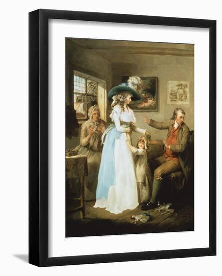 The Story of Laetitia: the Virtuous Parent-George Morland-Framed Giclee Print