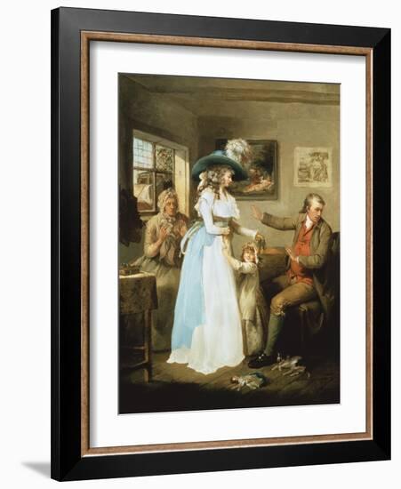 The Story of Laetitia: the Virtuous Parent-George Morland-Framed Giclee Print