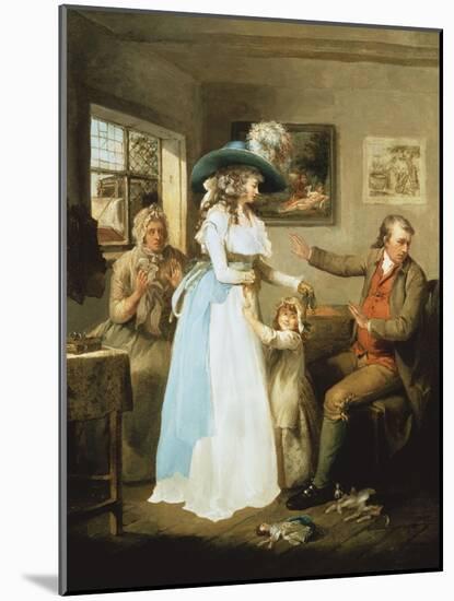 The Story of Laetitia: the Virtuous Parent-George Morland-Mounted Giclee Print
