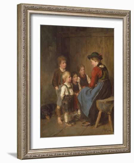 The Story of Saint Nicholas (Painting)-Franz Von Defregger-Framed Giclee Print