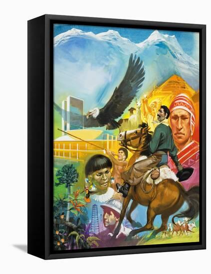 The Story of South America-Mcbride-Framed Premier Image Canvas