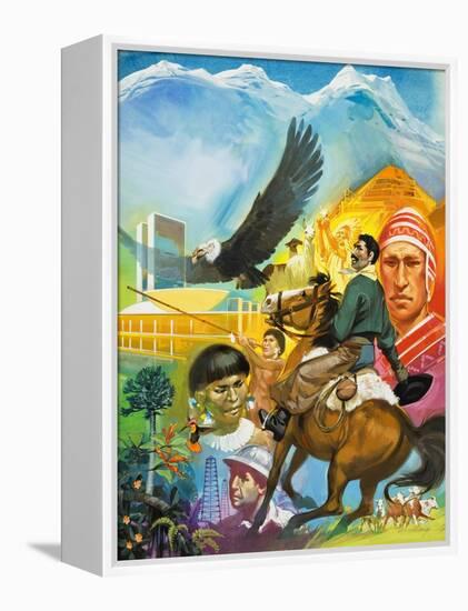 The Story of South America-Mcbride-Framed Premier Image Canvas