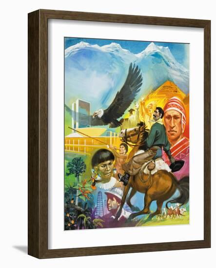 The Story of South America-Mcbride-Framed Giclee Print