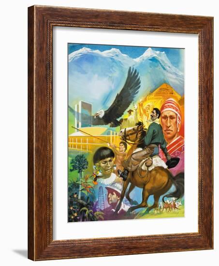 The Story of South America-Mcbride-Framed Giclee Print