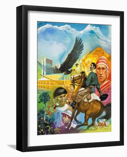 The Story of South America-Mcbride-Framed Giclee Print