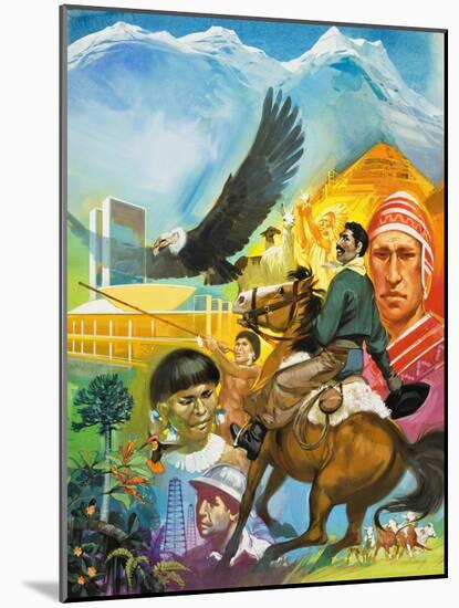 The Story of South America-Mcbride-Mounted Giclee Print