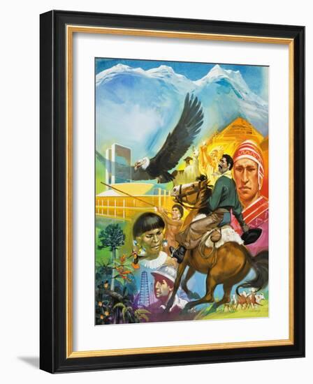 The Story of South America-Mcbride-Framed Giclee Print