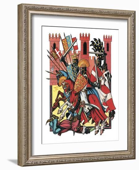 The Story of the Crusades-Escott-Framed Giclee Print