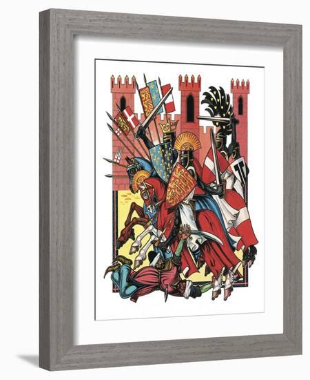 The Story of the Crusades-Escott-Framed Giclee Print