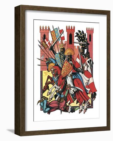 The Story of the Crusades-Escott-Framed Giclee Print