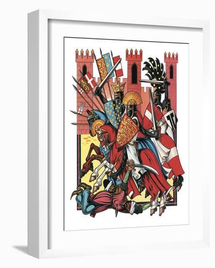 The Story of the Crusades-Escott-Framed Giclee Print