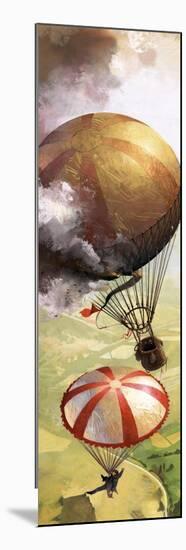 The Story of the Parachute: The Sky-Divers-Ferdinando Tacconi-Mounted Giclee Print