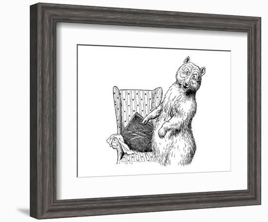 The Story of The Three Bears-Leslie Brooke-Framed Art Print