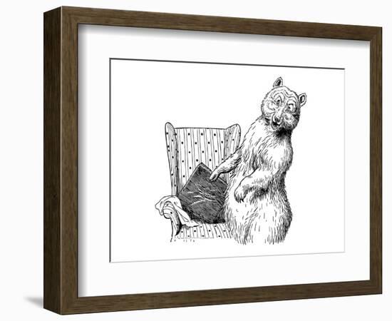 The Story of The Three Bears-Leslie Brooke-Framed Art Print