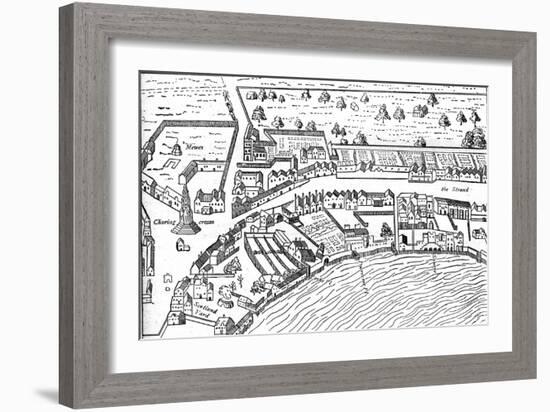 The Strand, 1560-Ralph Aggas-Framed Giclee Print