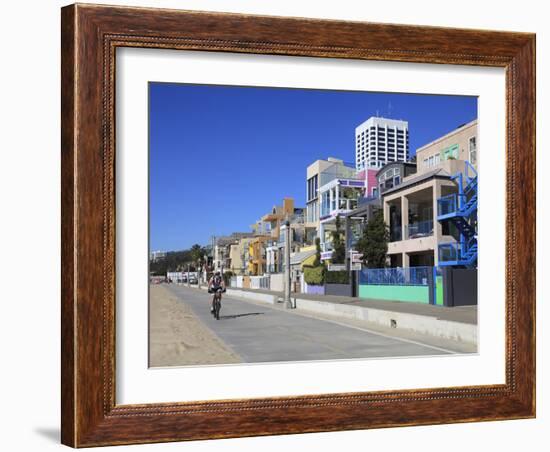 The Strand, Beach Houses, Santa Monica, Los Angeles, California, USA, North America-Wendy Connett-Framed Photographic Print