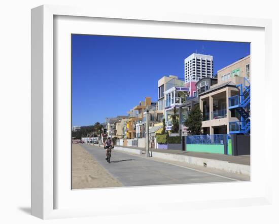 The Strand, Beach Houses, Santa Monica, Los Angeles, California, USA, North America-Wendy Connett-Framed Photographic Print