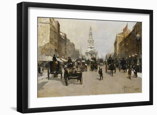 The Strand, London. 1888-Paolo Sala-Framed Giclee Print