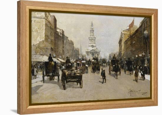 The Strand, London. 1888-Paolo Sala-Framed Premier Image Canvas