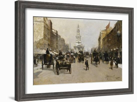 The Strand, London, 1888-Paolo Sala-Framed Giclee Print