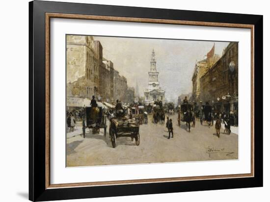 The Strand, London, 1888-Paolo Sala-Framed Giclee Print