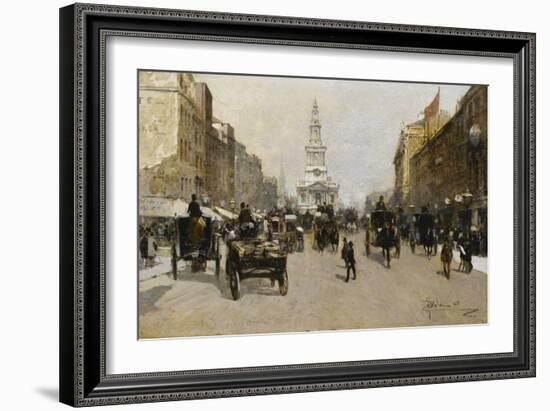 The Strand, London, 1888-Paolo Sala-Framed Giclee Print